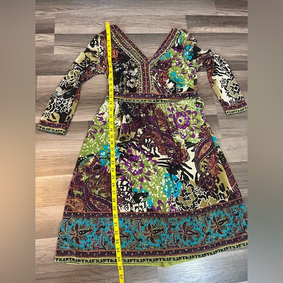 ECI New York BoHo Multicolor Dress SZ S - Picture 10 of 12
